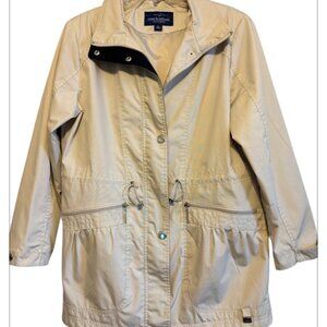 Vintage Mackintosh New England Lightweight Lined Hooded Jacket Coat Size Medium